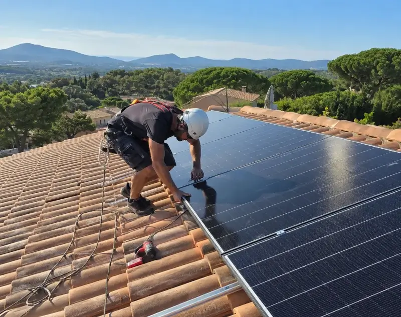 Installateur panneaux solaires Aumelas — pose photovoltaïque sur toiture
