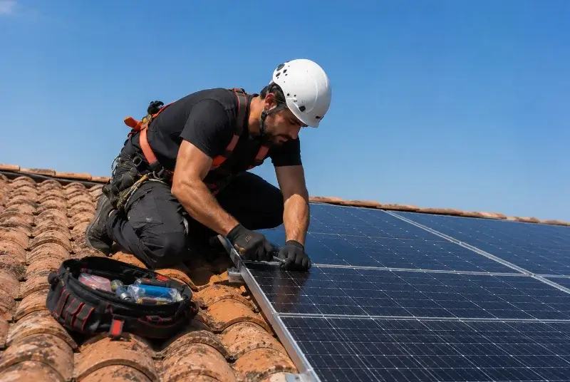 Maintenance et monitoring de panneaux solaires à Aumelas