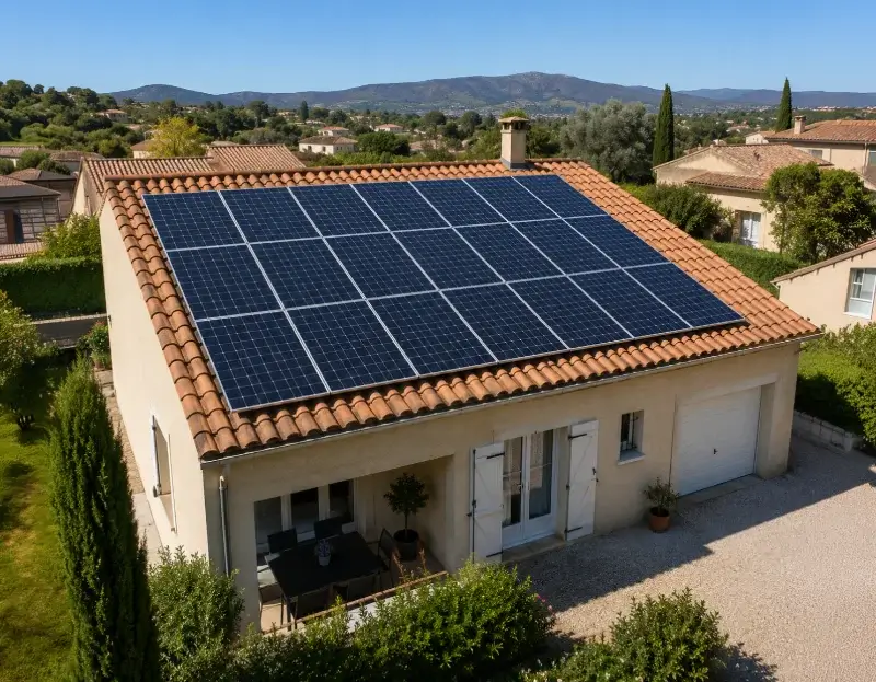 Prime à l'autoconsommation panneaux solaires Aumelas — aide financière de l'État